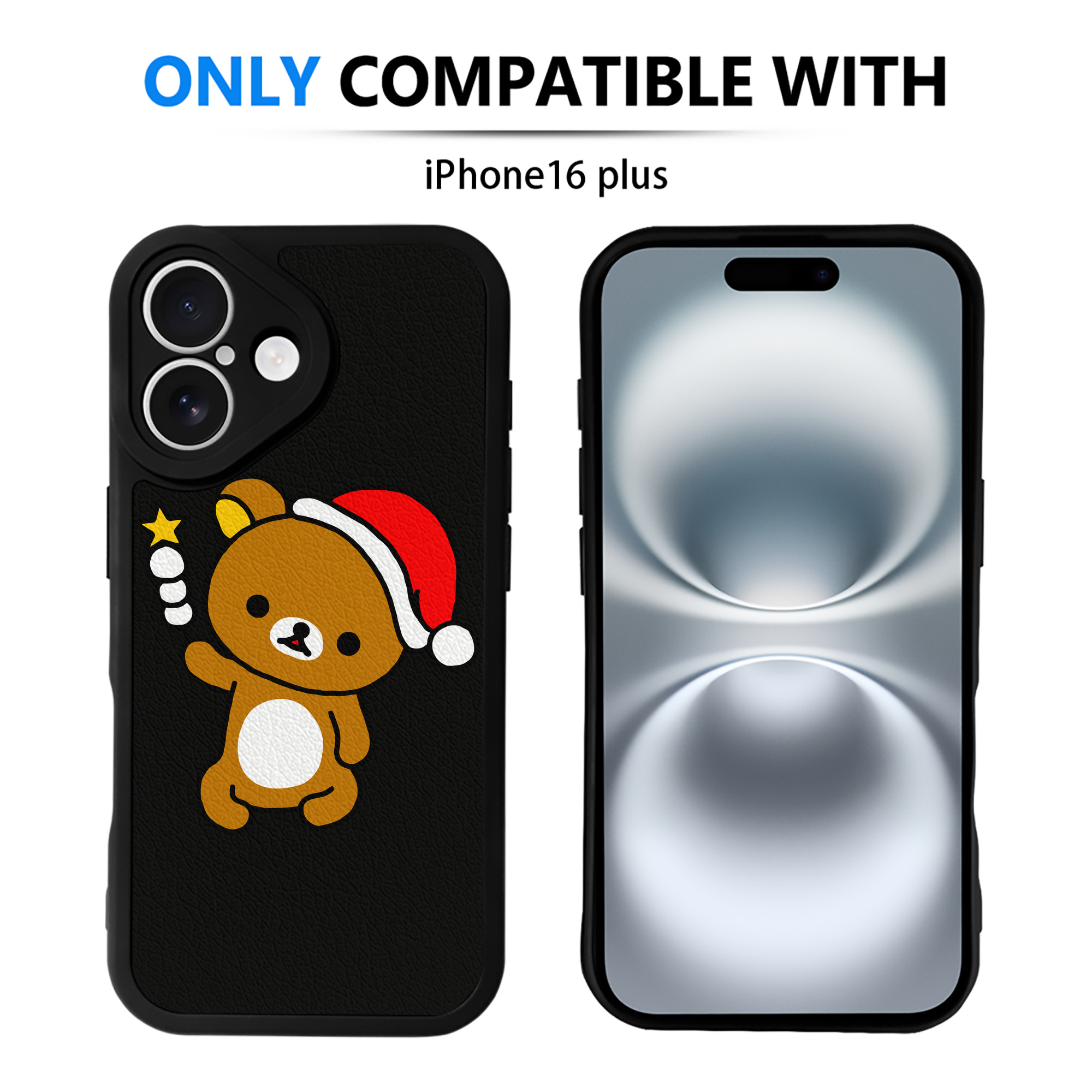 （画像用） リラックマ リラックマ キイロイトリ Rilakkuma Korilakkuma Kiiroitori 【iPhone 16シリーズ対応】シリコンスマホケース（レザー調） 材質：シリコン
